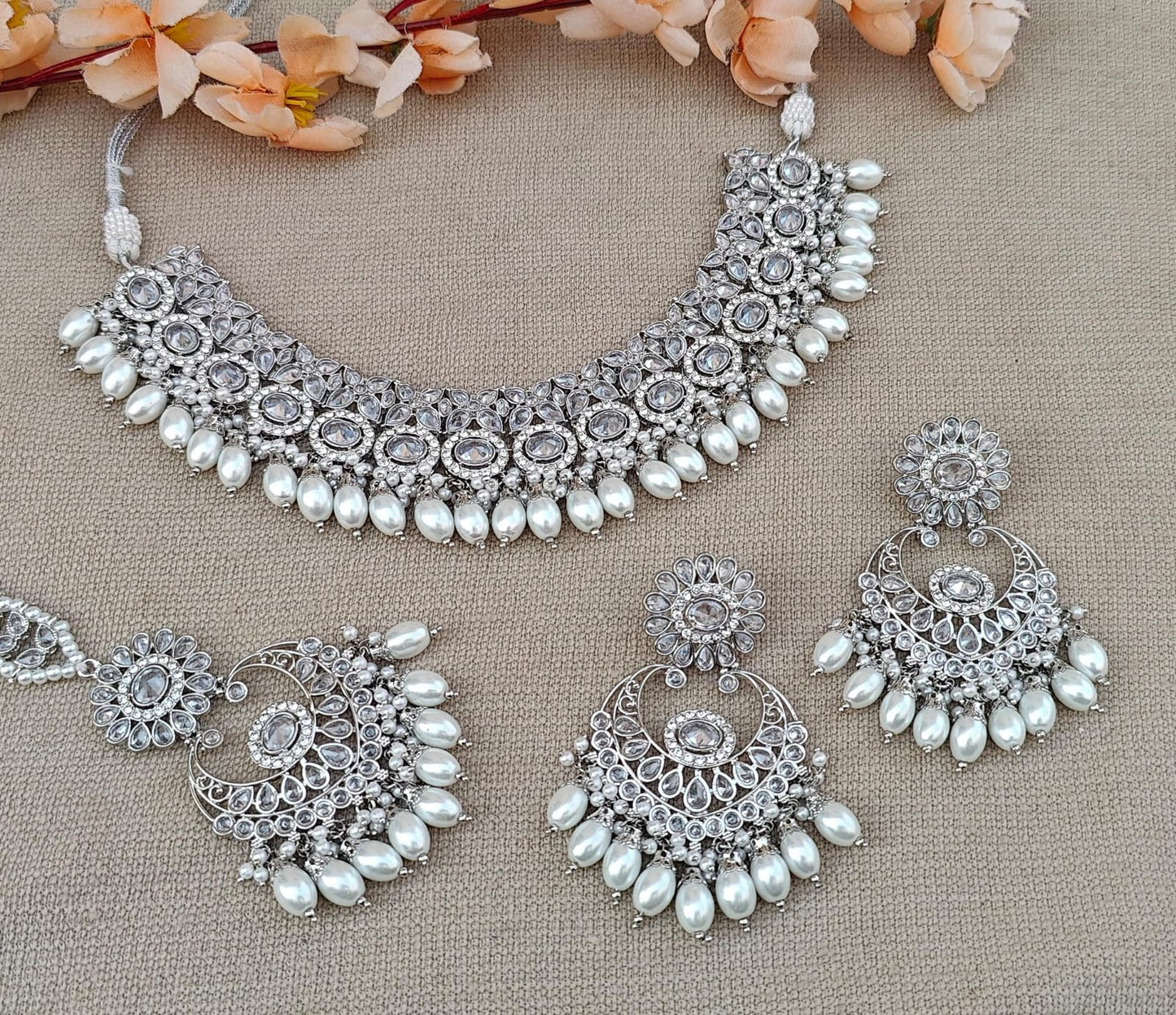 Tanisha Polki Necklace Set