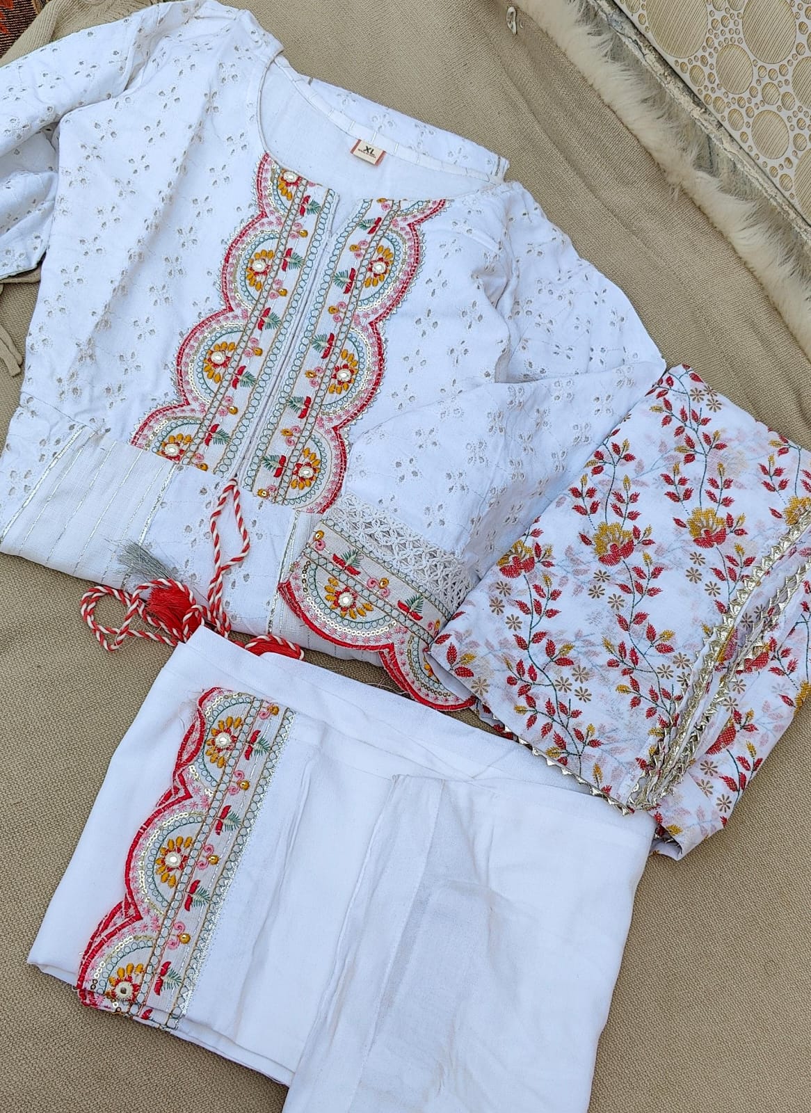 Ahana A-line Cotton Suit