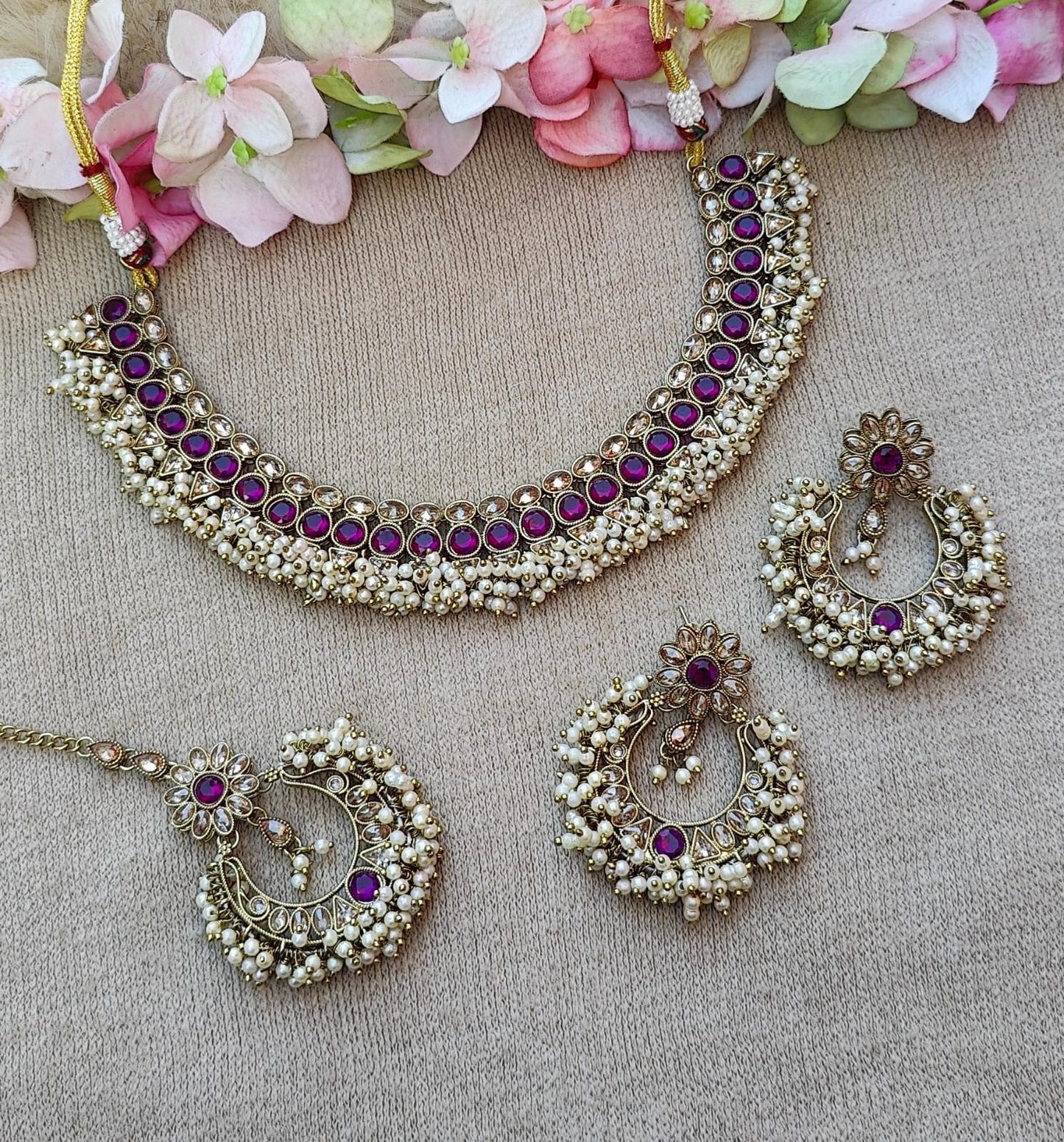 Sana Polki Necklace Set