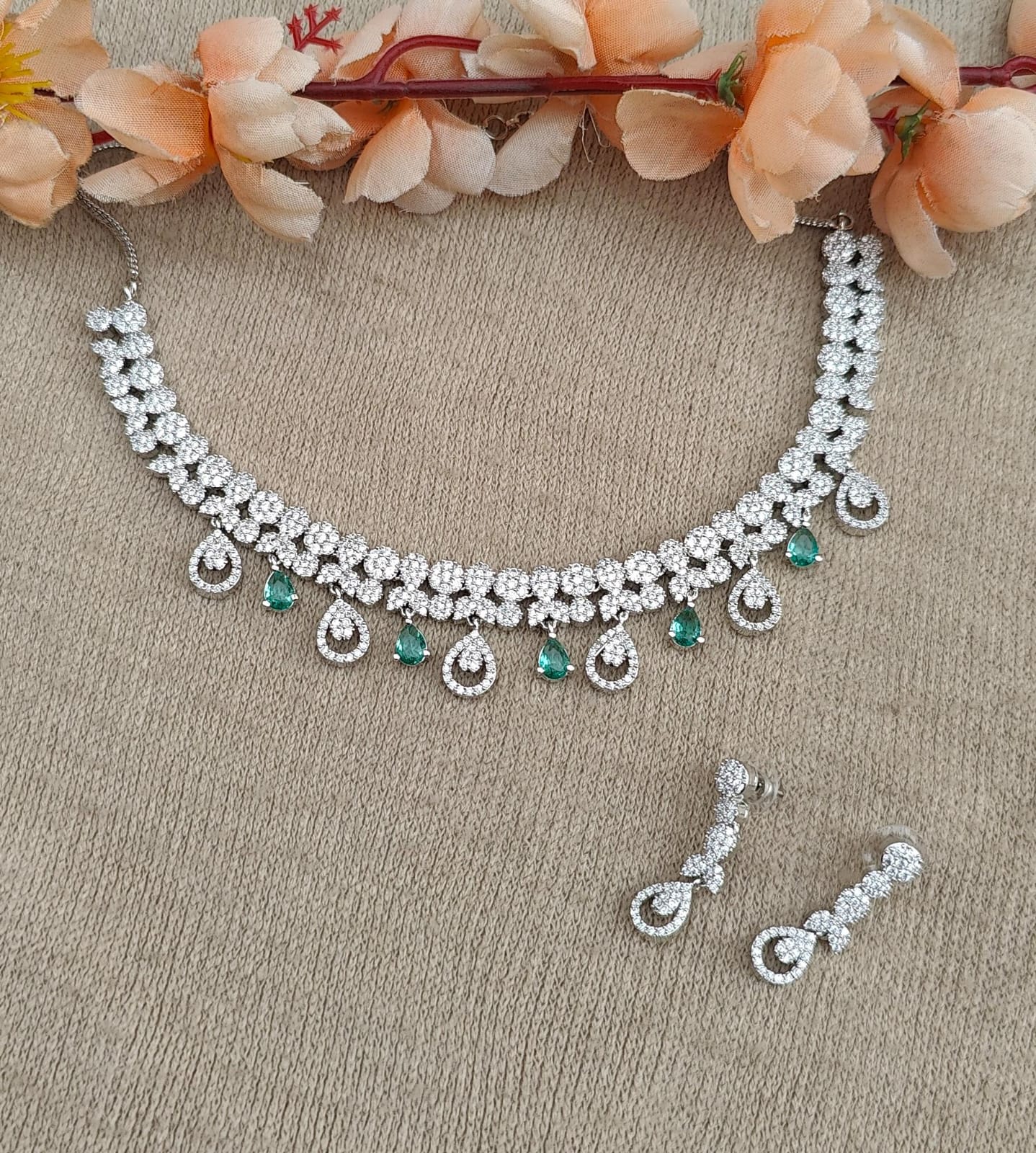 Athira AD/CZ Necklace Set