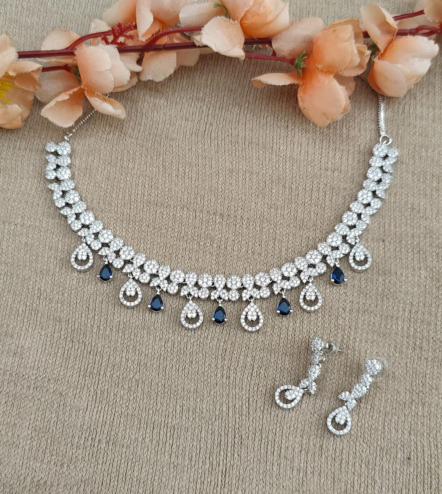 Athira AD/CZ Necklace Set