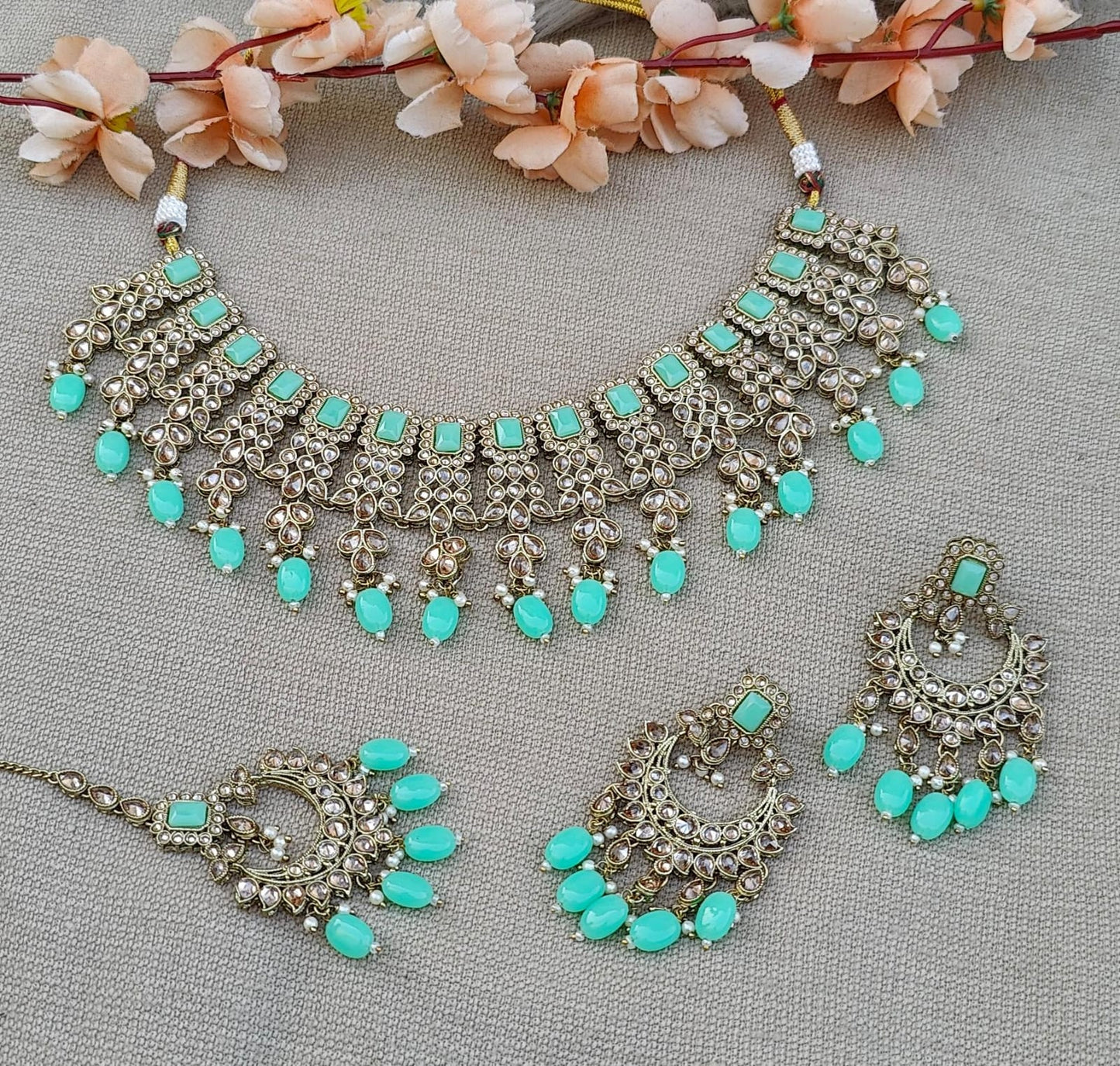 Sameena Polki Necklace Set