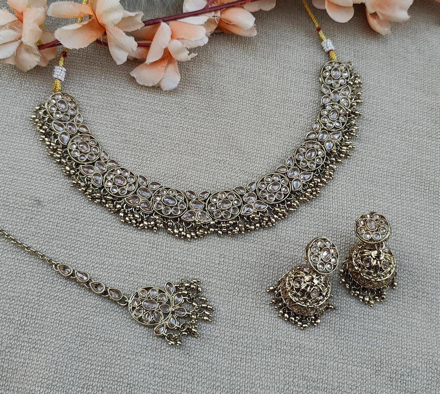 Twinkle Polki Necklace Set