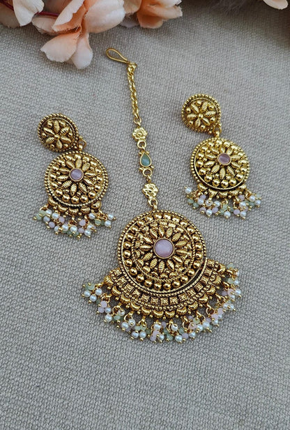 Anisa Gold Earrings Tikka