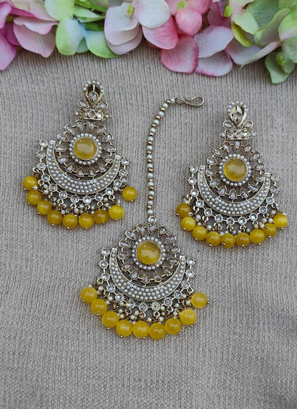 Kalpana Polki Earrings Tikka