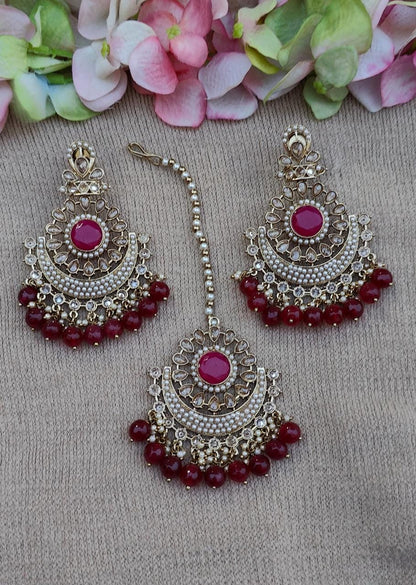 Kalpana Polki Earrings Tikka