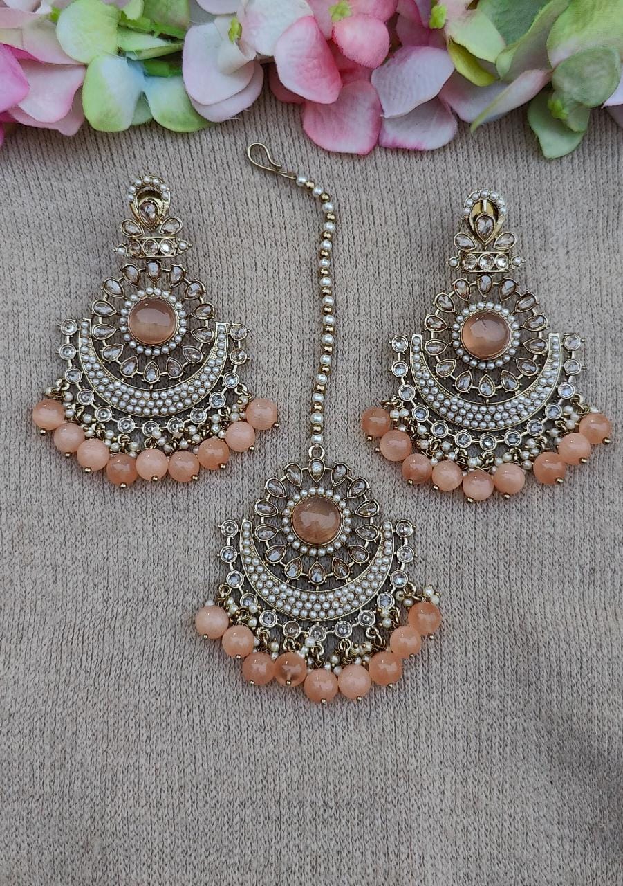 Kalpana Polki Earrings Tikka