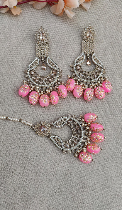 Maanvi Polki Earrings Tikka