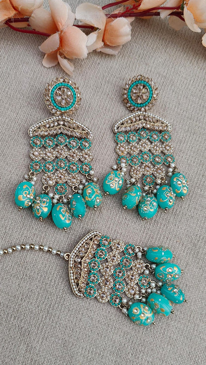 Vanita Polki Earrings Tikka