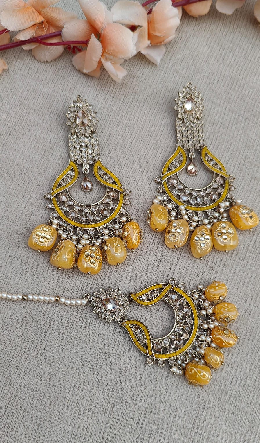 Maanvi Polki Earrings Tikka