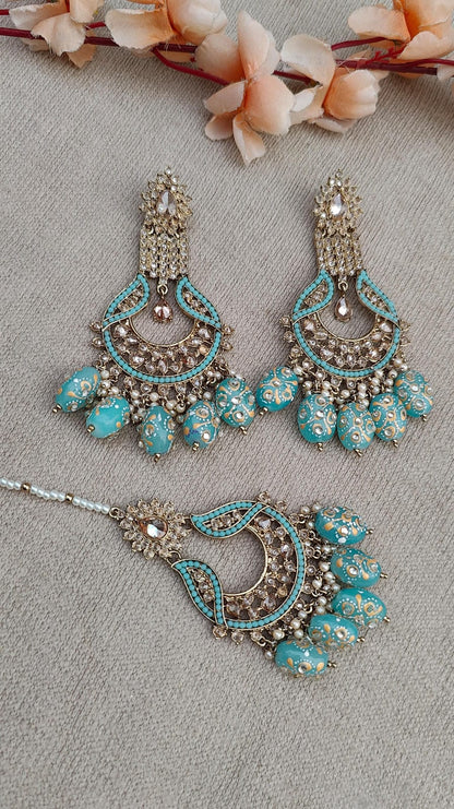 Maanvi Polki Earrings Tikka