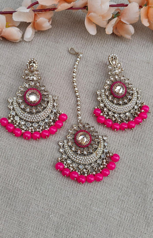 Kalpana Polki Earrings Tikka