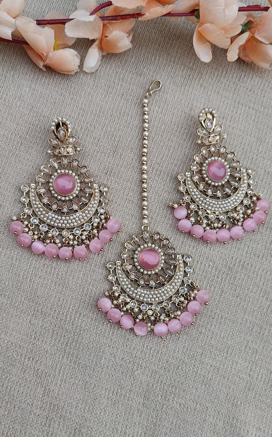 Kalpana Polki Earrings Tikka