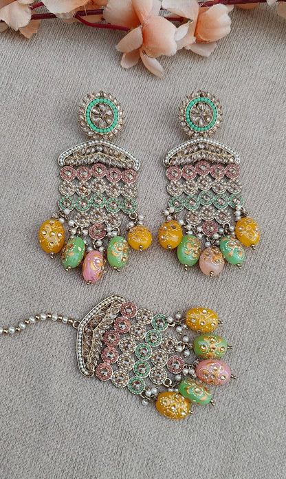 Vanita Polki Earrings Tikka