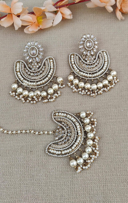 Taani Polki Earrings Tikka