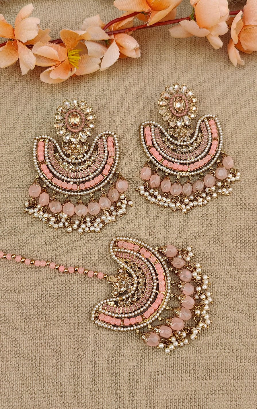 Taani Polki Earrings Tikka