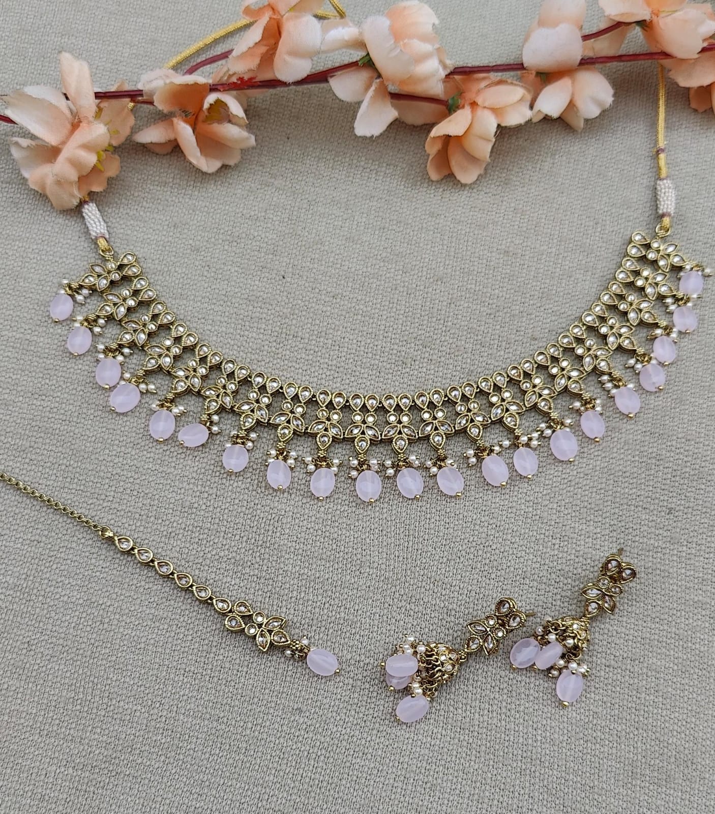 Dhara Polki Necklace Set