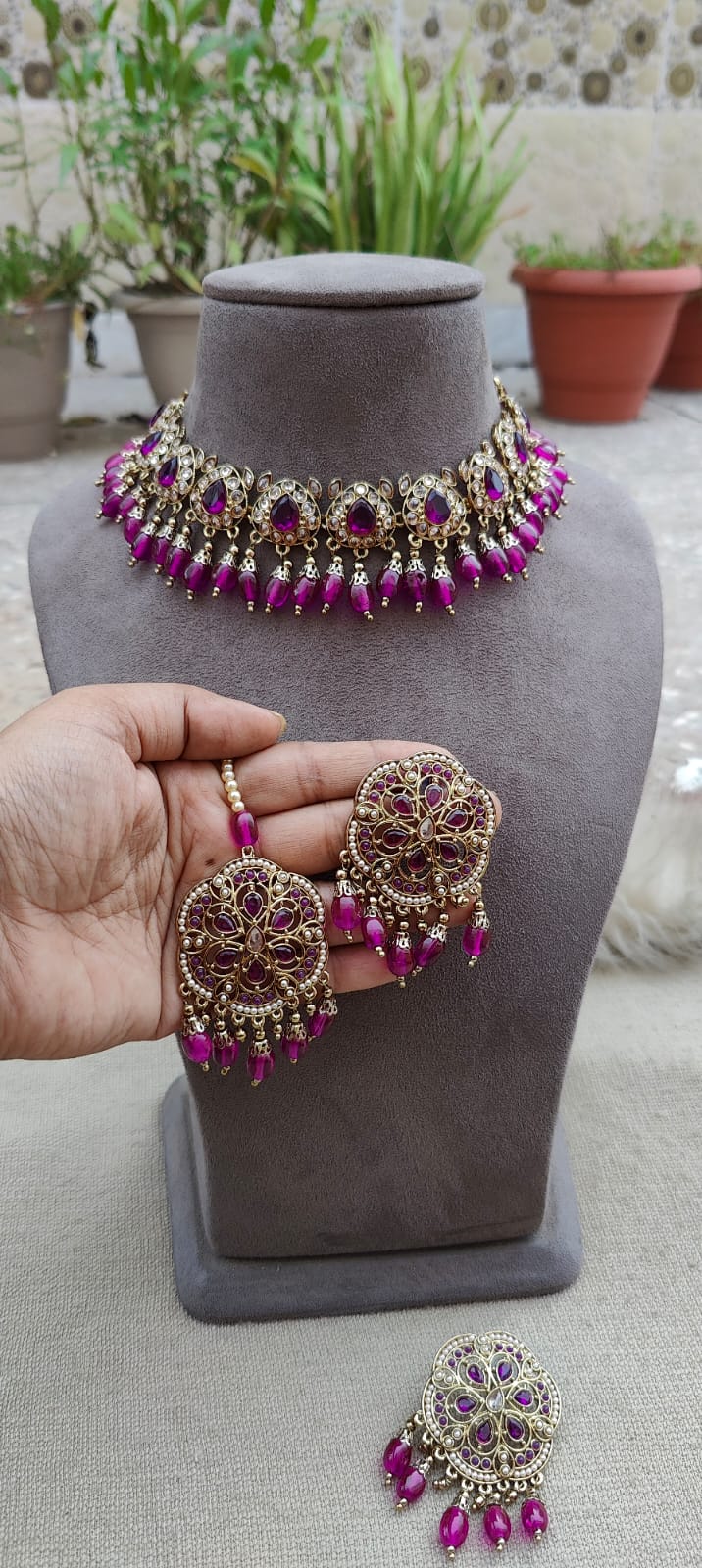 Rasika Polki Necklace Set