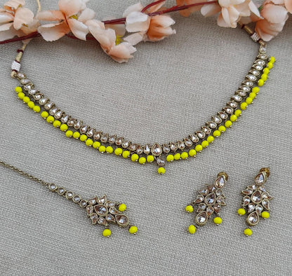 Vrisha Polki Necklace Set