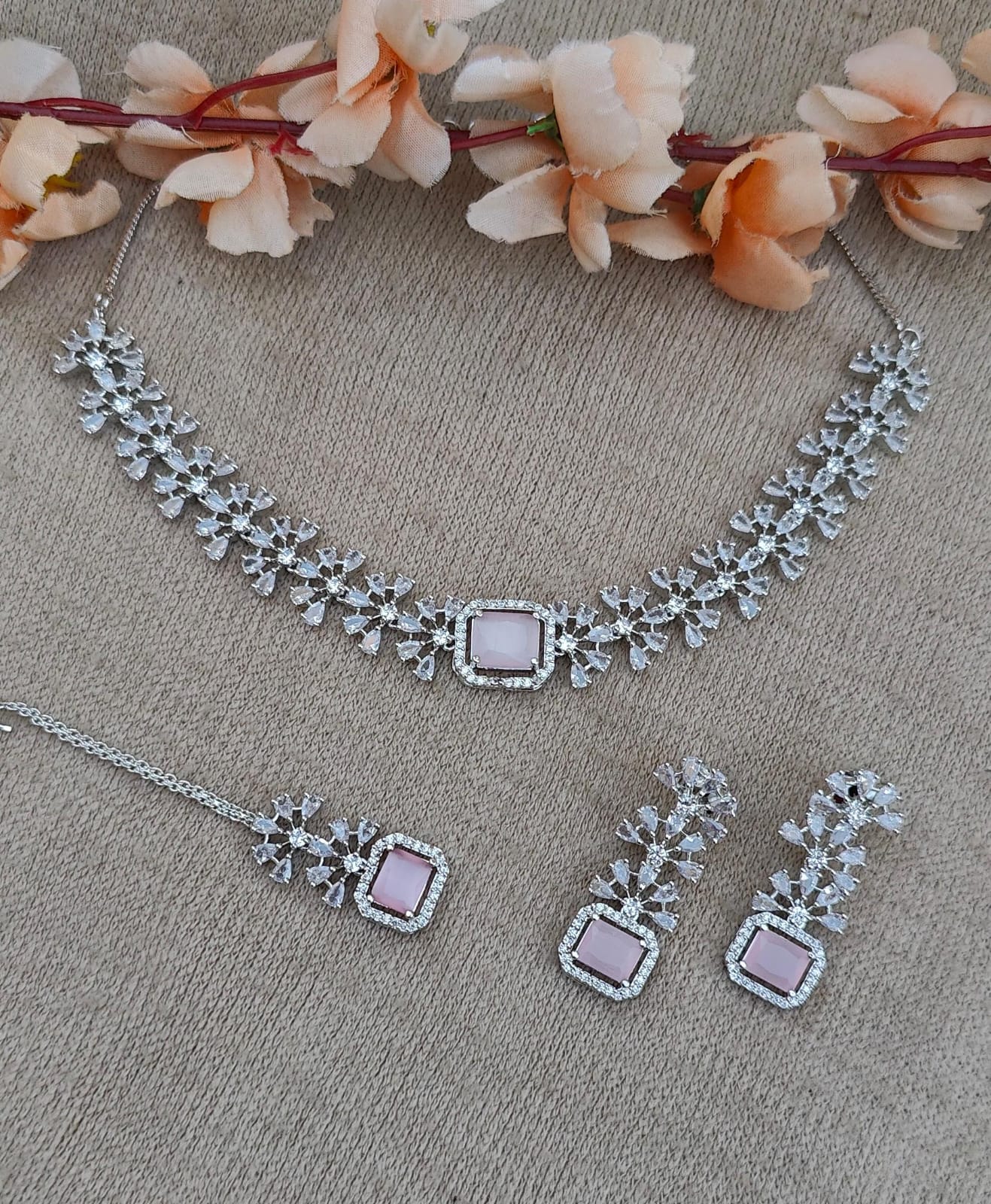 Sumika AD/CZ Necklace Set