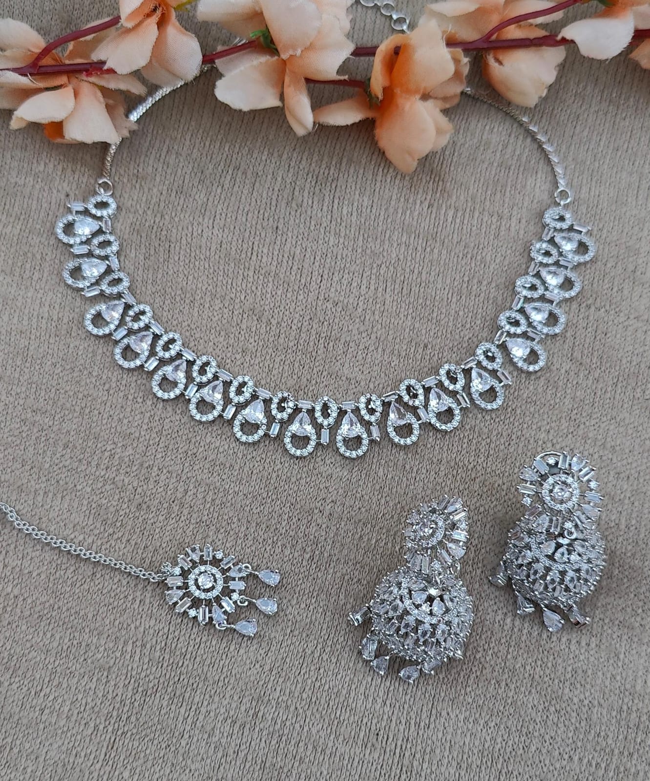 Rutika AD Necklace Set