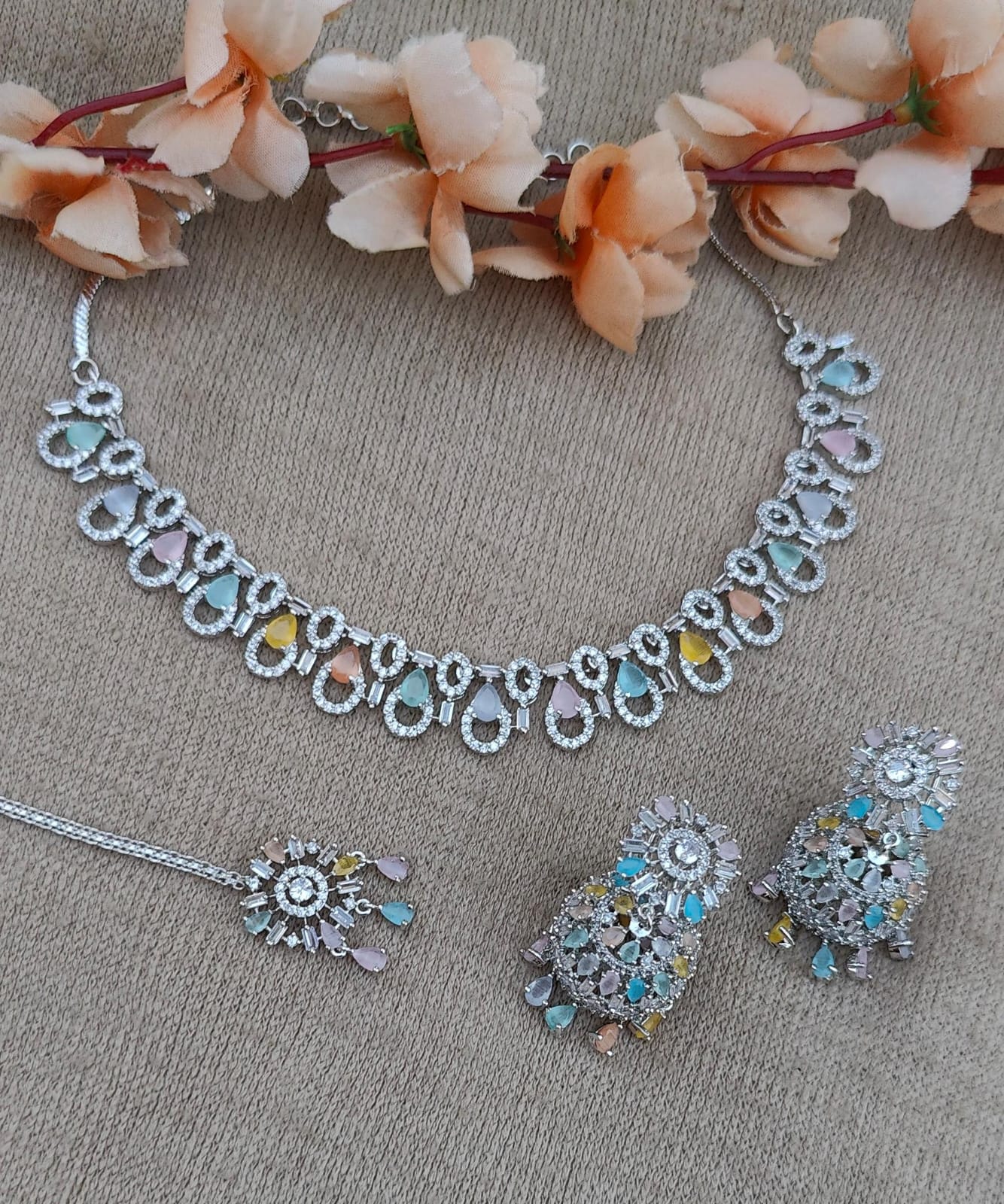 Rutika AD Necklace Set