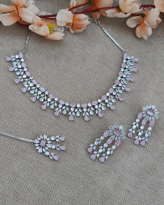 Poornima AD/CZ Necklace Set