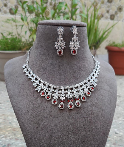 Avyana AD/CZ Necklace Set