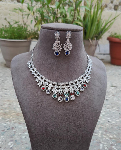 Avyana AD/CZ Necklace Set