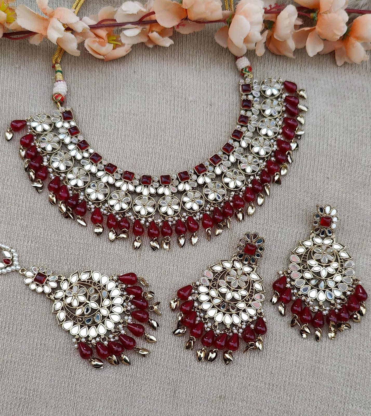 Aashifa Mirror Necklace Set