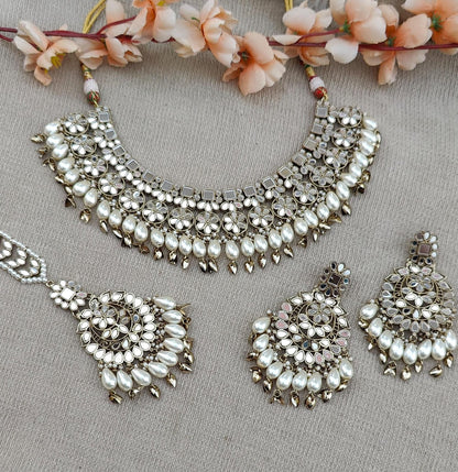 Aashifa Mirror Necklace Set