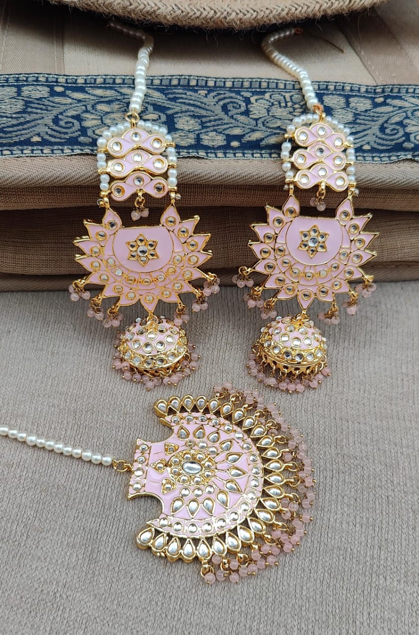 Purvika Kundan Jhumki Tikka