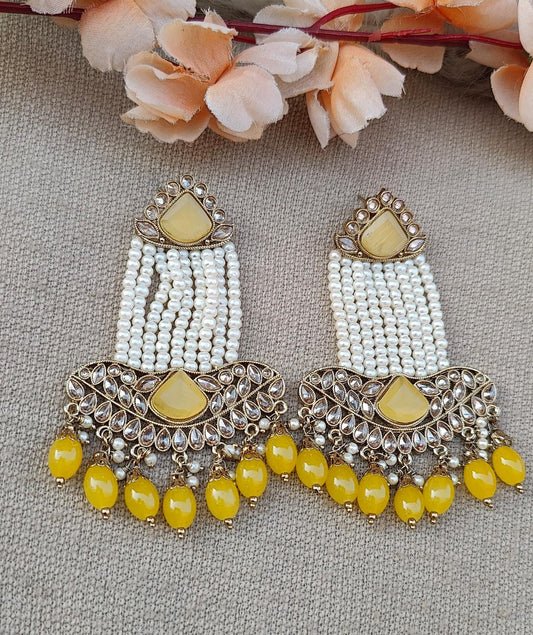 Misba Polki Jhumar Earrings