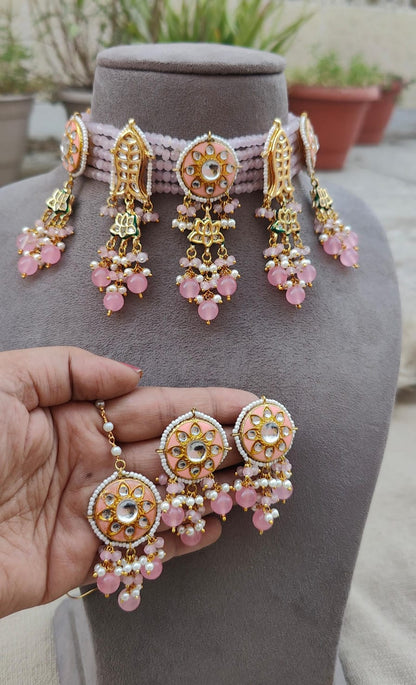 Purvi Meenakari Beaded Choker