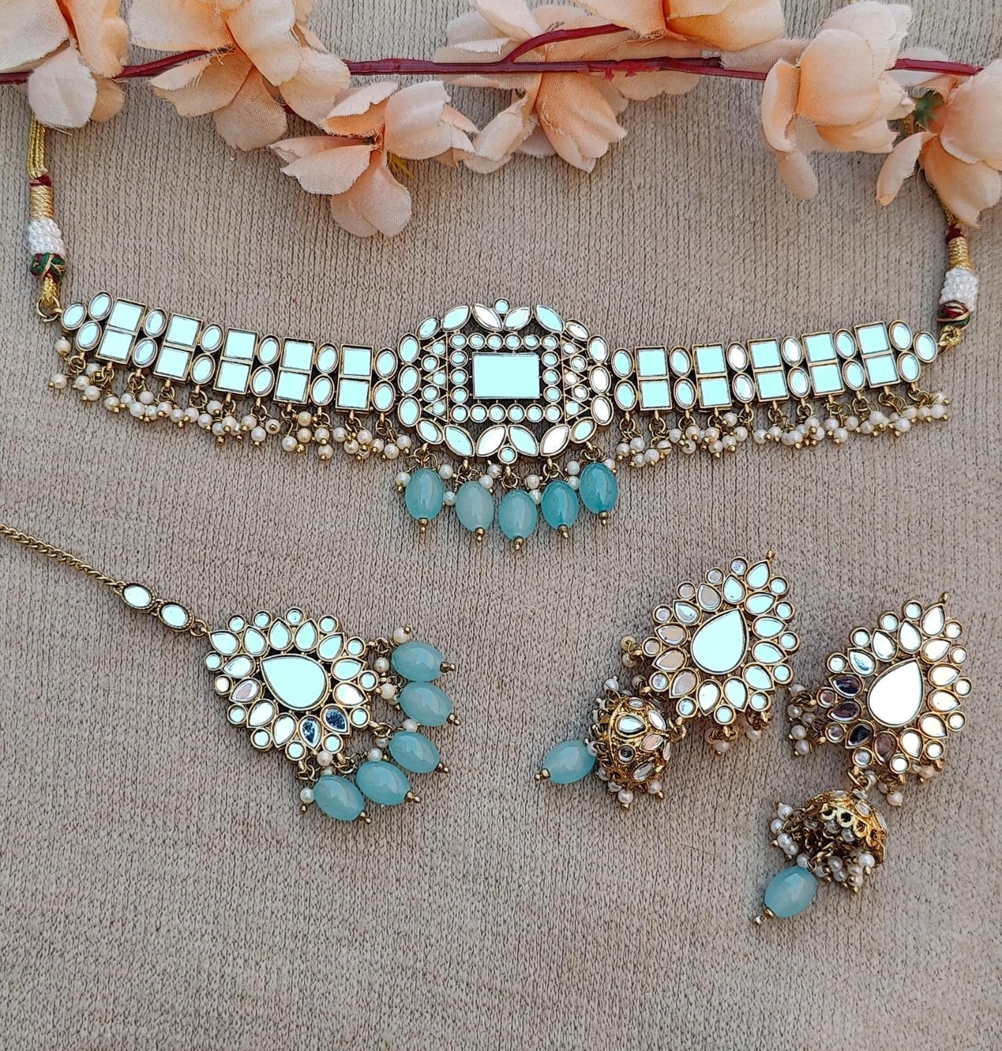 Muskaan Mirror Choker Set