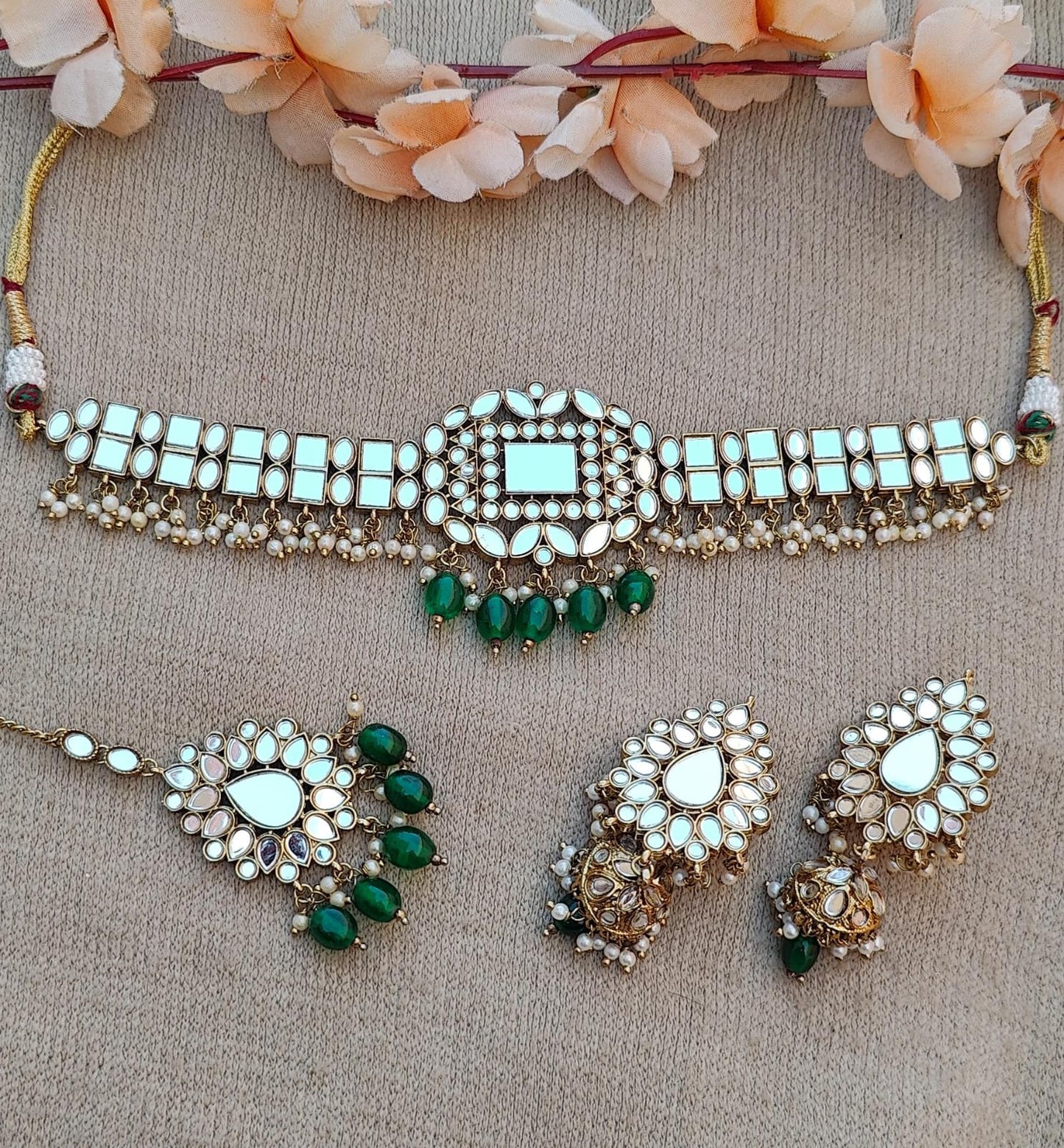 Muskaan Mirror Choker Set