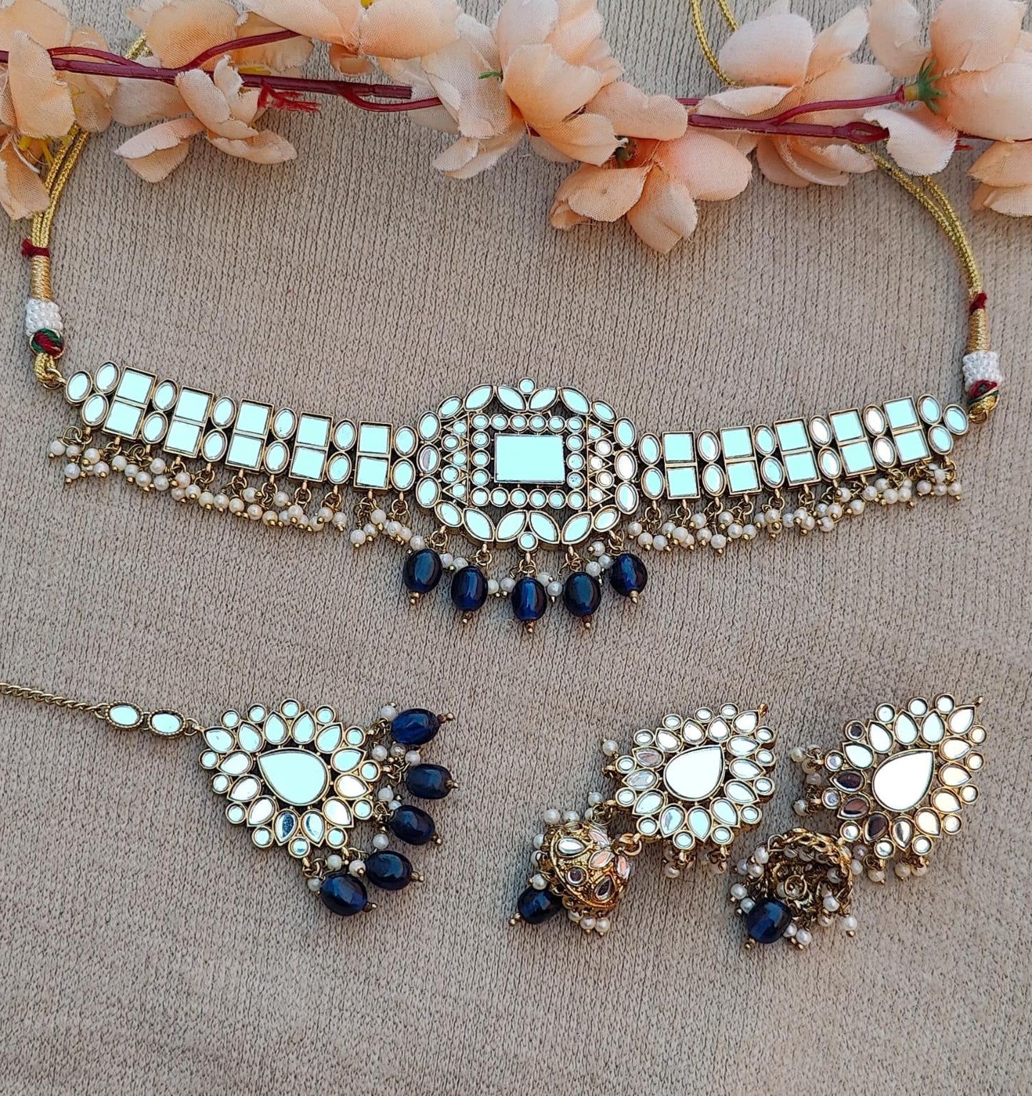 Muskaan Mirror Choker Set