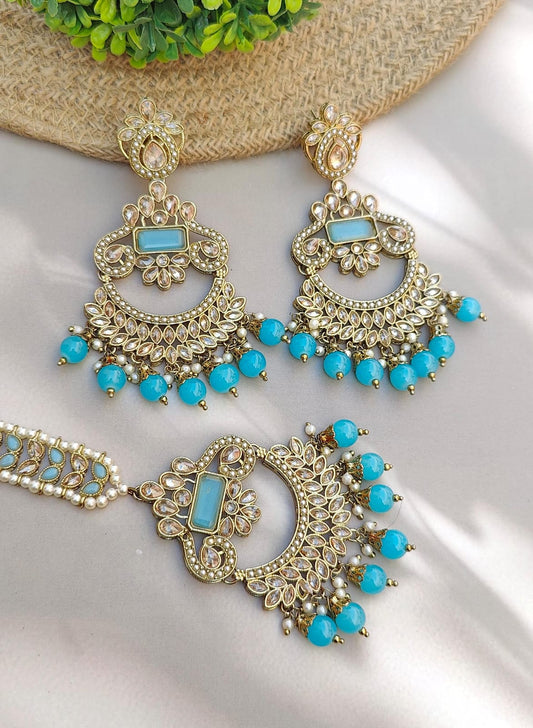 Anmol Polki Earrings Tikka