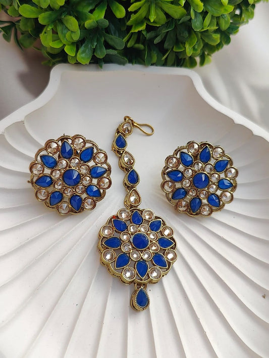 Anaya Polki Earrings Tikka