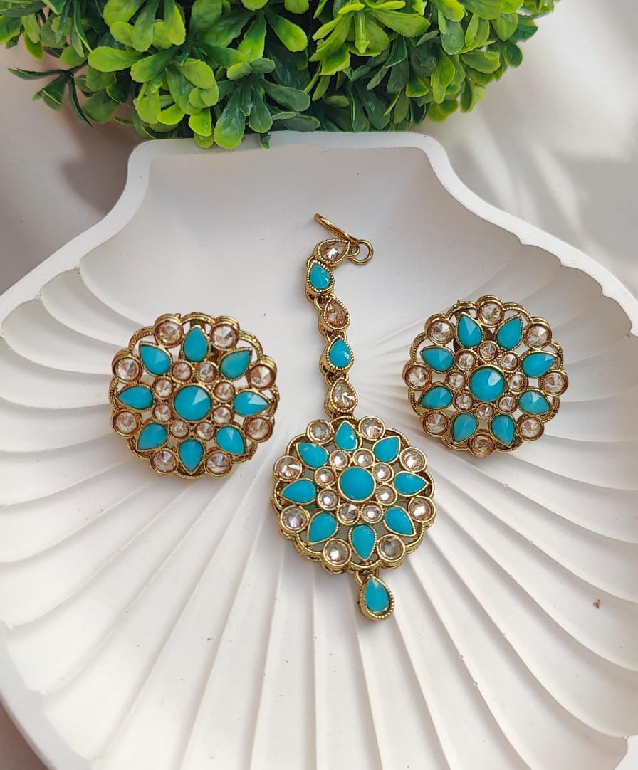 Anaya Polki Earrings Tikka