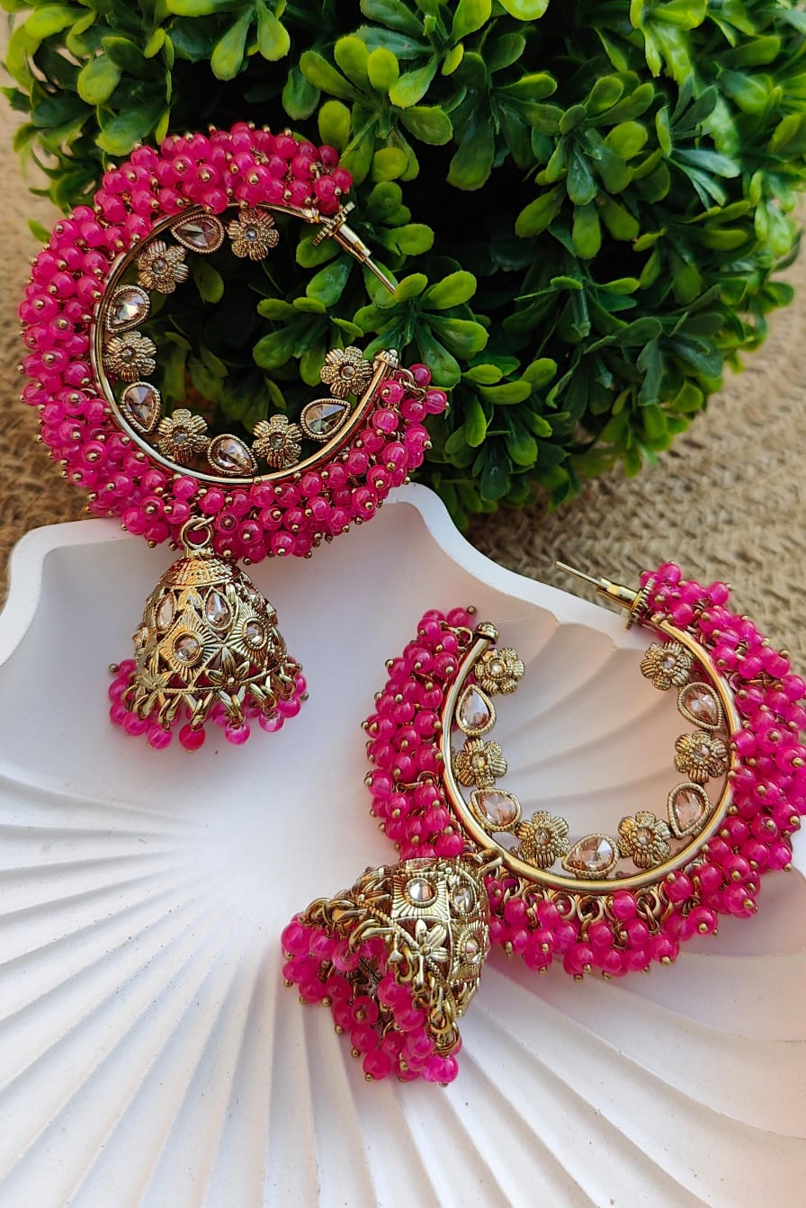 Simi Oversized Polki Earrings