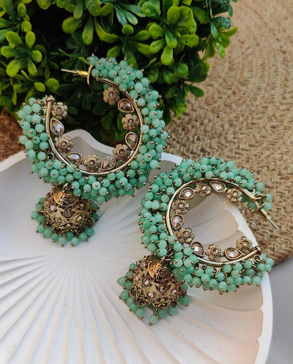 Simi Oversized Polki Earrings