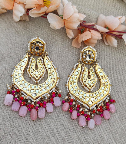 Ajita Oversized Kundan Earrings