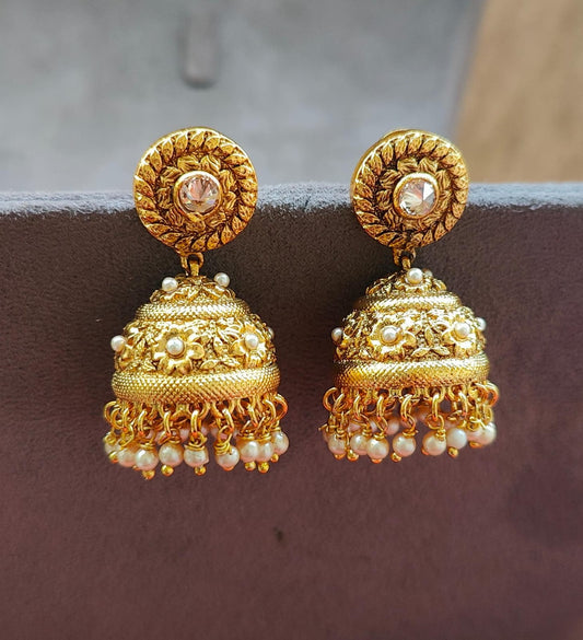Ditya Gold Jhumkas