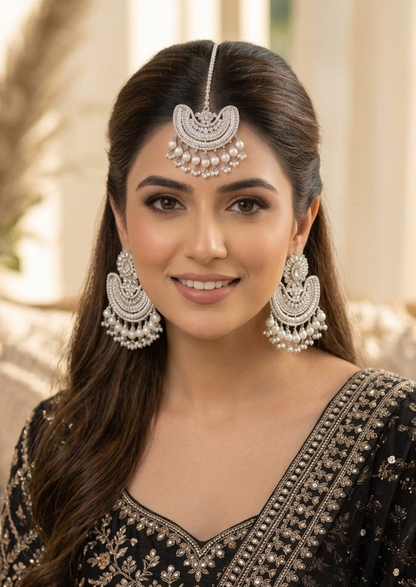 Taani Polki Earrings Tikka