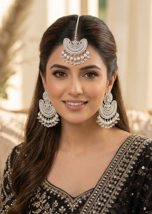 Taani Polki Earrings Tikka