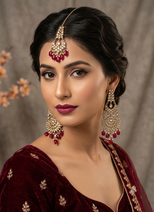 Shreshtha Polki Earrings Tikka