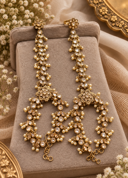 Shrutika Polki Hathphool (Pair)