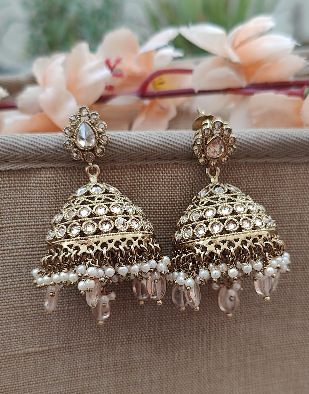 Ashita Polki Jhumkas