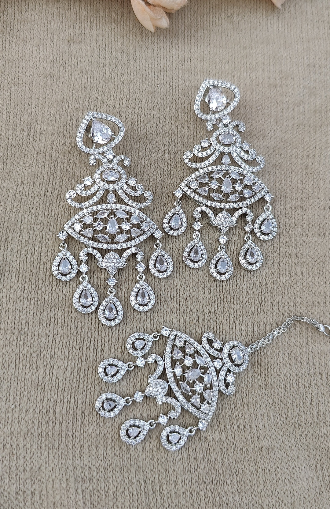 Kashika AD Earrings Tikka